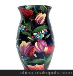 古典与现在的结合浮雕 陶花瓶 花插 工艺礼品 家居摆设 高档礼品